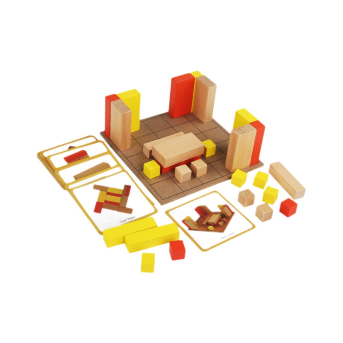 Enakshi Wooden Building Blocks Educational Toy With Double Sided Cards For Preschool|Toys & Hobbies