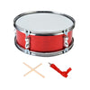 Ujeavette 11Inch Snare Drum With Gloves Percussion Instrument For Kids Girls Beginners Red