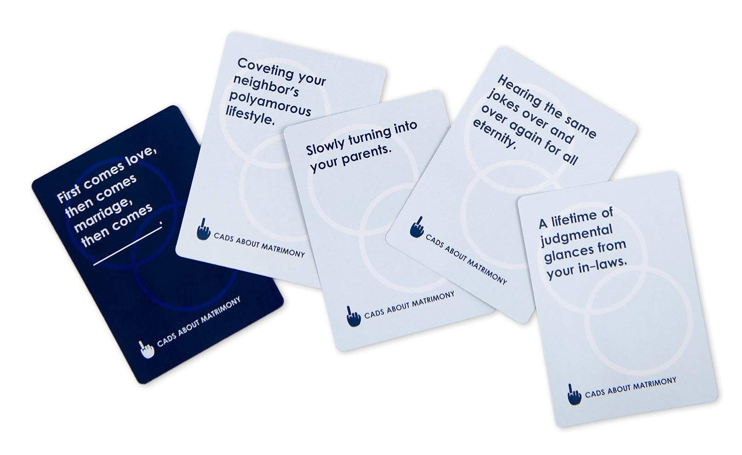 Cads About Matrimony Fun Adult Card Games for Couples, Date Nights, Medium Blue, Cardboard, 4+ Players, Ages 17+