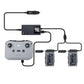 Hanatora LCD Battery Car Charger for DJI Air 2S,Mavic Air 2 Drone, Charge (2xUSB + 1 x Battery),12v Rapid Charging Hub Accessori