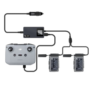 Hanatora LCD Battery Car Charger for DJI Air 2S,Mavic Air 2 Drone, Charge (2xUSB + 1 x Battery),12v Rapid Charging Hub Accessori