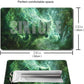 SIXTORE enhanced Board Game 24x14in TCG Playmat Compatible for OCG CCG RPG MTG Play Mats Mousepad Desk Mat (040322-Green Wolf)