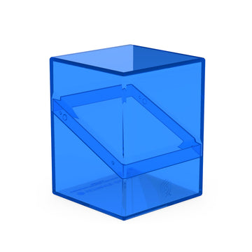 Ultimate Guard Boulder 100+ Clear, Deck Case for 100 Double-Sleeved TCG Cards, Sapphire, Secure & Durable Storage for Trading Ca