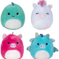 Fantasy Squad 4 Pack Of Mini Squishmallows Squishville (2 Mystery + 2 Viewable)
