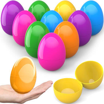 Hdlnkak Vibrant Fillable Easter Eggs Assortment - 3.52    Plastic Egg, 12 Pcs Assorted Colors For Easter Hunts, Surprises, Easte