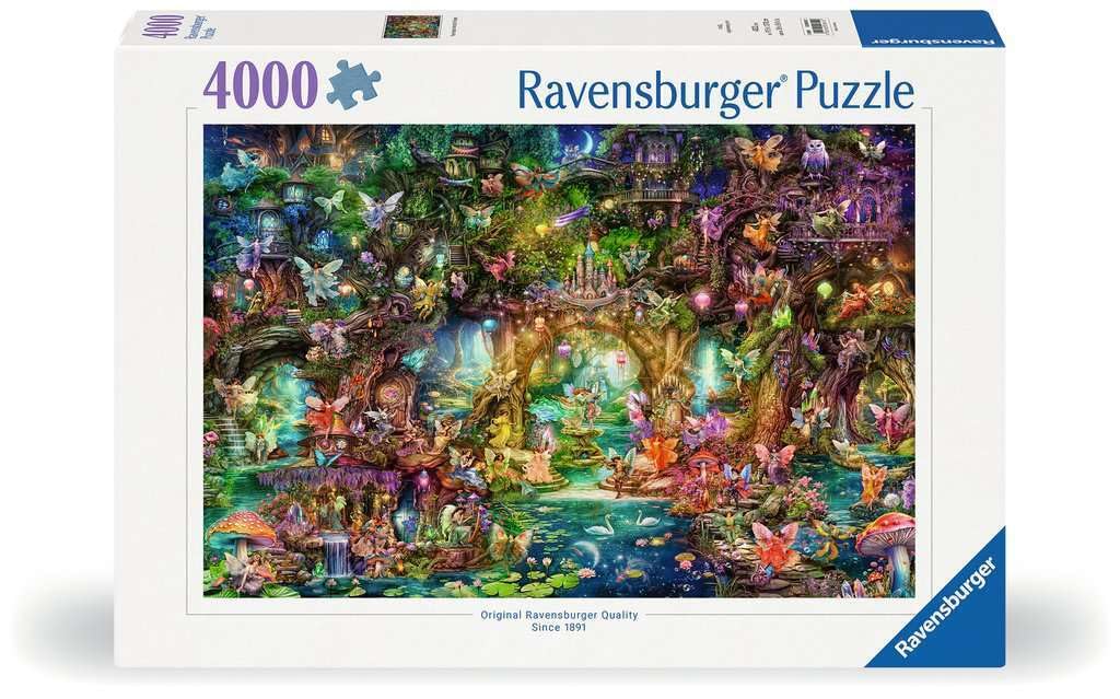 Ravensburger - The Hidden World of Fairies - 4000 Piece Jigsaw Puzzle - Fantastical  Mythical Scene in Stunning  Bright Detail - Frameable - enhanced Quality - Puzzles for mature-themeds