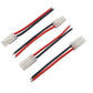 Vgoohobby 4Pairs Adapter Compatible with Tamiya Style Plug Male Female Connector w/10cm 14AWG Silicon Wire Cable for RC Car Lipo