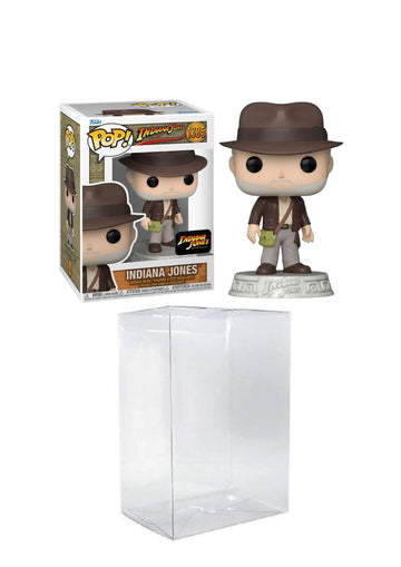 Funko Pop! Movies: Indiana Jones And The Dial Of Destiny - Indiana Jones Bundled With A Byron 'S Attic Protector