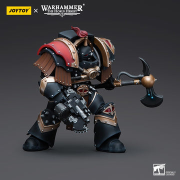 Joytoy 1/18 Action Figure Warhammer 40K Sons Of Horus Justaerin Terminator Squad Justaerin With Carsoran Power Axe 5''Tall Movable Model Collectible Figurine