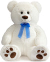 Hug N Feel Soft Toys 3 Feet White Giant Teddy Bear Soft, Plush, And Cuddly Stuffed Animal For Kids, Birthdays, Anniversaries, 