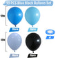 Blue And Black Balloons, 60 Pcs Blue Balloons Gamer Balloons Set And Light Blue Balloons, 12 Inch Baby Blue Dark Blue Balloons F