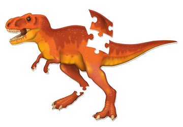 Learning Resources T-Rex Jumbo Dinosaur Floor Puzzle - 20 Pieces, Ages 3+ 3D Puzzles For Kids, Dinosaur Puzzle For Kids, Dinosau