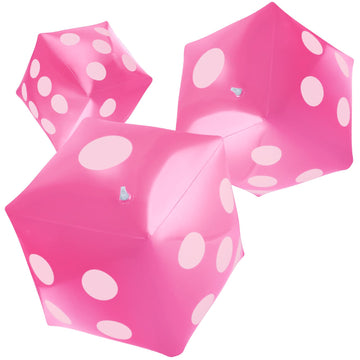 3 Pack Inflatable Dice Jumbo Giant Inflatable Dice Large Inflatable Dice Toy for Indoor Outdoor Broad Game Ludo Pool Party Favor