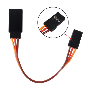 ACEIRMC 10pcs 3-Pin Servo Extension Cable Cord Female to Male Lead Wire Connector JR for RC Car Airplanes Remote Control (10cm)