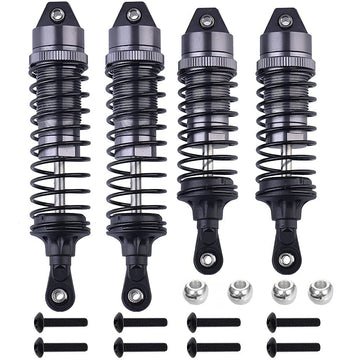 OGUNKE RC 4PCS Aluminum Front & Rear RC Shocks for 1/10 RC Truck Traxxas Slash 2WD/4x4 shocks Rustler 4X4 shocks Stampede 4X4 sh