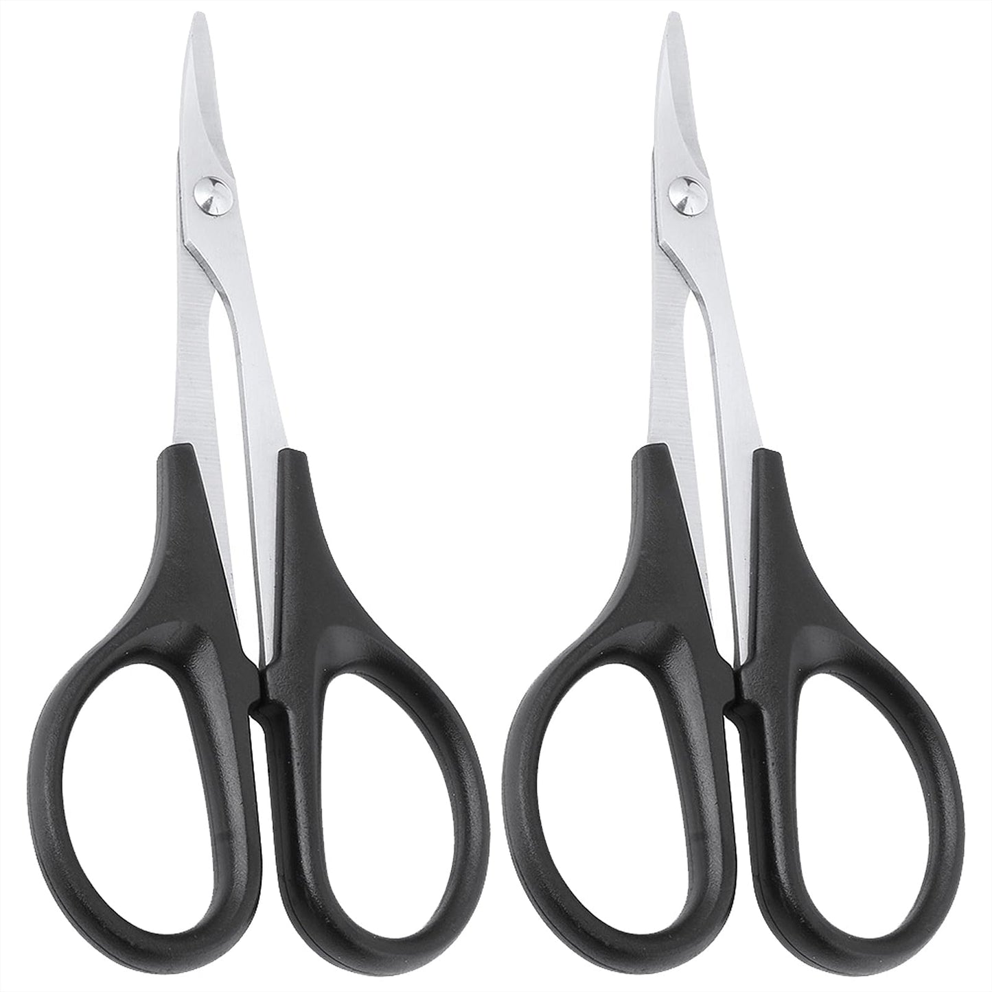 2PCS HobbyPark RC Body Curved Scissors Trimming Scissor for RC Vehicle Truck Buggy Lexan Plastic Bodyshell Helicopter Canopy