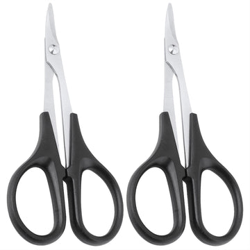 2PCS HobbyPark RC Body Curved Scissors Trimming Scissor for RC Vehicle Truck Buggy Lexan Plastic Bodyshell Helicopter Canopy