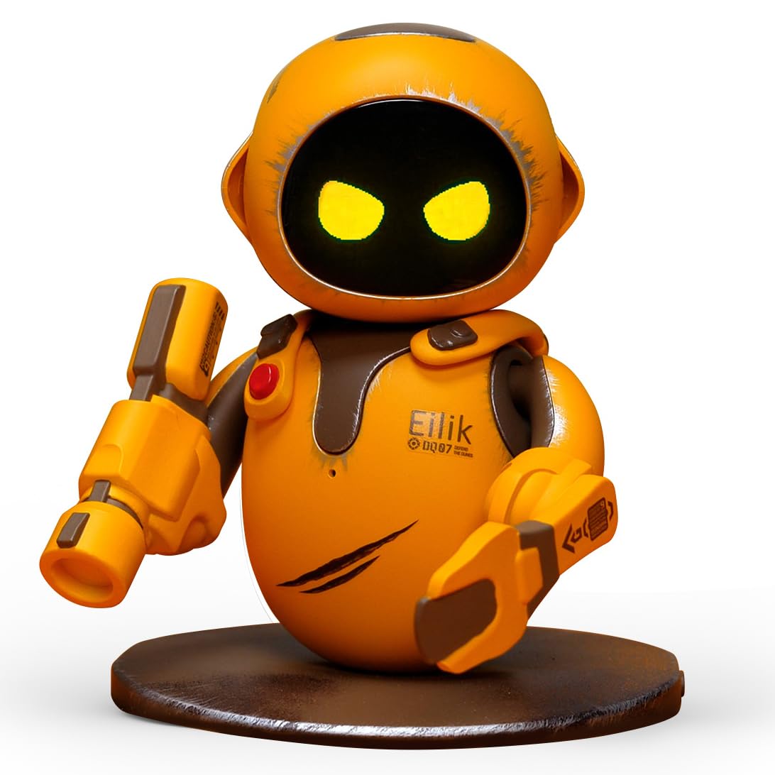 ENERGIZE LAB Eilik DQ - Touch Interactive Toys  Cute Robot Pets with Abundant Emotions. Idle Animations&limited availability Mini-Games  Unique Gift for Girls & Boys. Support Update.(Special Version)