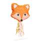 BLUE PANDA Pull String Fox Pinata - 16x13x3 In, Orange Paper, Ideal for Woodland Baby Shower & Birthday Party Decorations