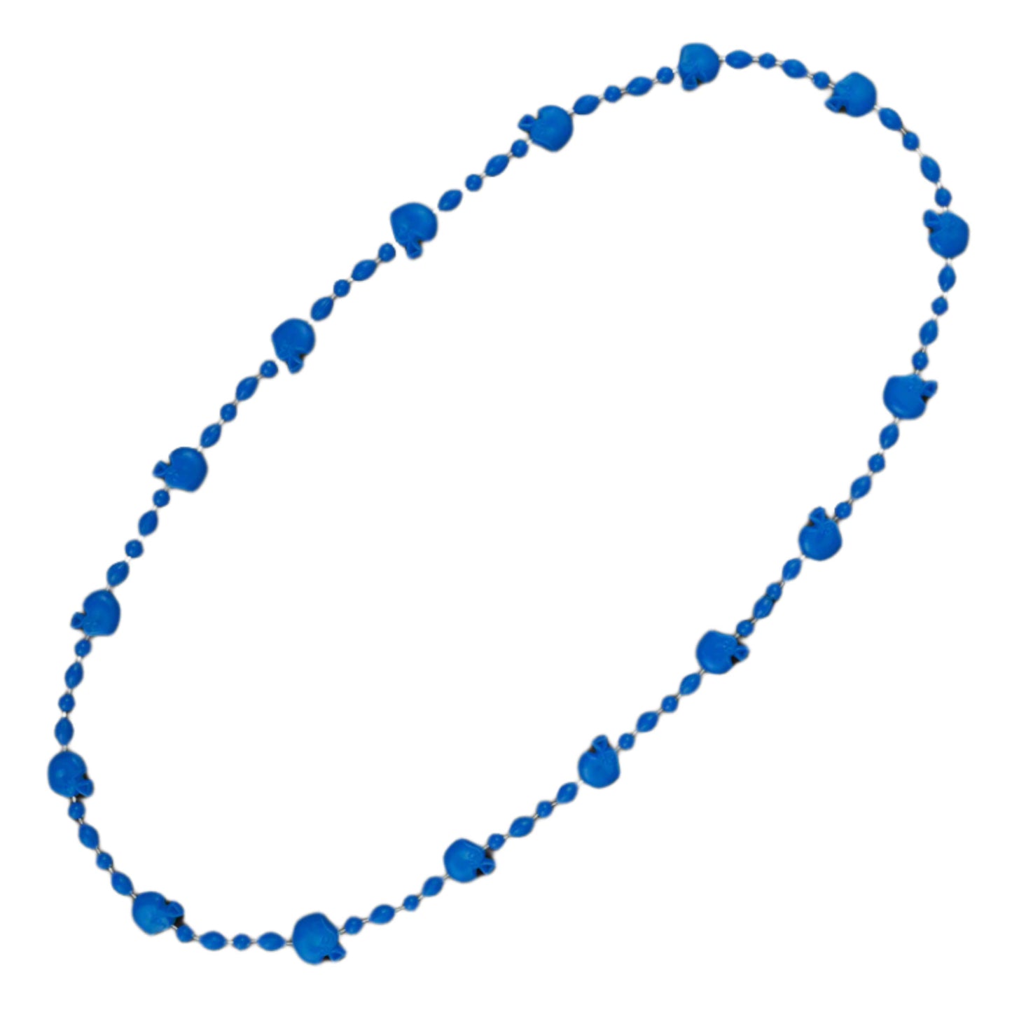 Football Helmet Bead Necklaces Non Metallic Blue Pack Of 12
