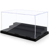 Minifigure Display Case For Action Figures Blocks, Clear Dustproof Acrylic Display Box Storage With 3 Movable Steps Gifts For Ch