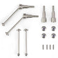 HAIBOXING 1/16th RC Cars Upgraded Spare Parts Metal Drive Shafts(Front and Rear) Apply to 16889 16889A 2105 T10(M16106+M16107+M1