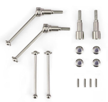 HAIBOXING 1/16th RC Cars Upgraded Spare Parts Metal Drive Shafts(Front and Rear) Apply to 16889 16889A 2105 T10(M16106+M16107+M1