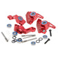 CODA RACING RC Alloy Caster Block&Steering Blocks&Rear Stub Axle Carriers for Traxxas 1/10 2WD Slash, Stampede, Rustler, Nitro S