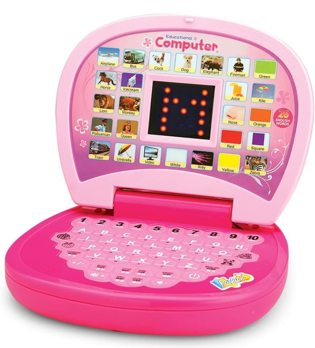 New Children Learning Laptop Kids PreSchool Tablet Educational Computer Game Study Toy to Learn The Alphabet with Images Sound 