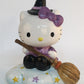 Blue Sky Clayworks Hello Kitty Flying Witch Figurine, Ceramic, 6 L x 4.5 W x 7.25 H, Cloud-Broom Night Charm