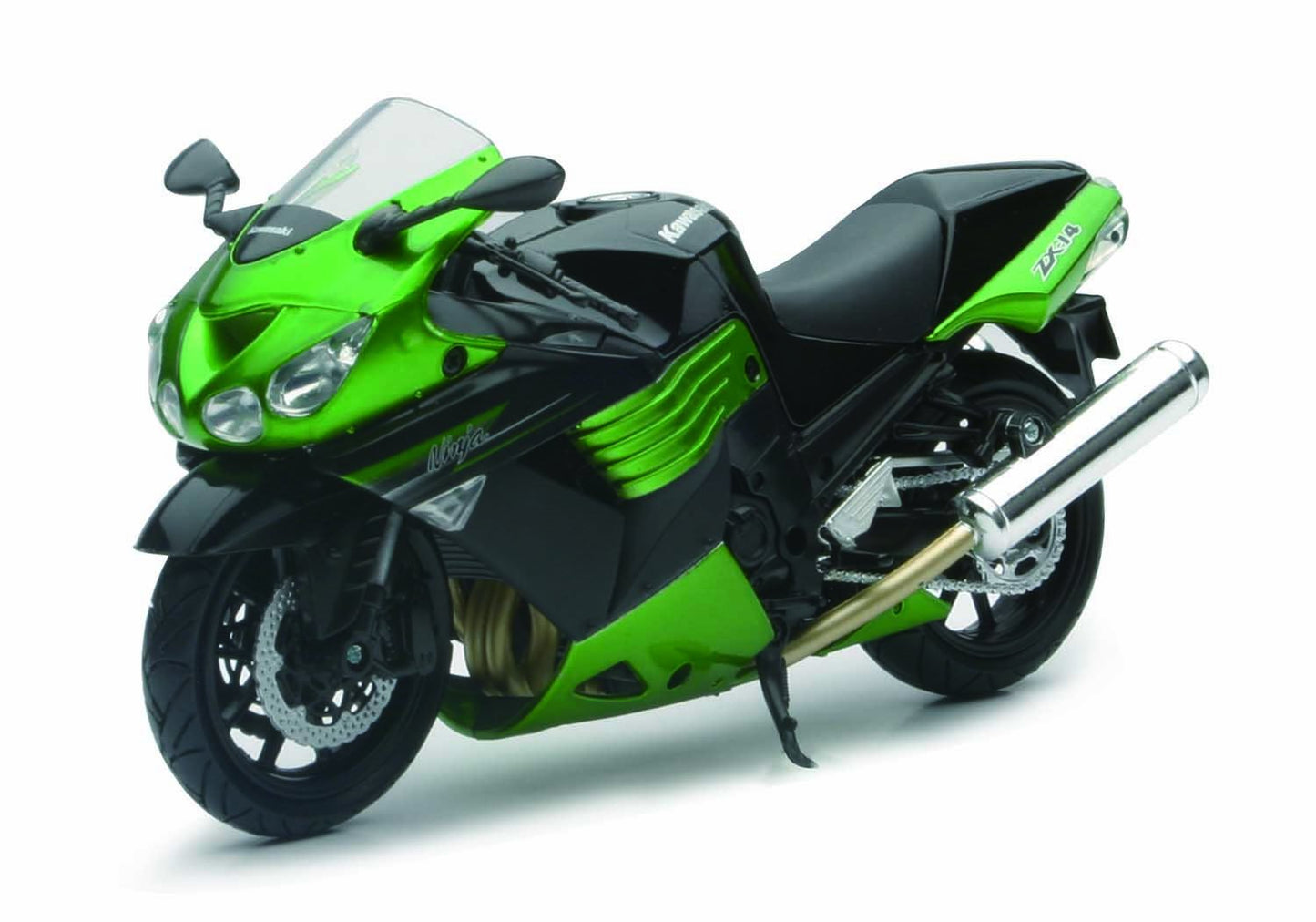 2011 Kawasaki Zx-14 Ninja Green Motorcycle Model 1/12 By New Ray