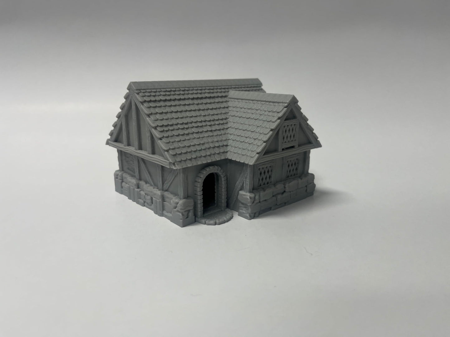 Paintable Tabletop Miniature Little Town Building Terrains Compatible With D&D Rpg War Gaming - 18Mm Scale Scenery With Medieval