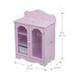 Olivia'S Little World Twinkle Stars 18' Doll Closet With 3 Hangers, Shelves, & Canvas Bin, Doll Closet Storage For Accessories & Clothes, Purple