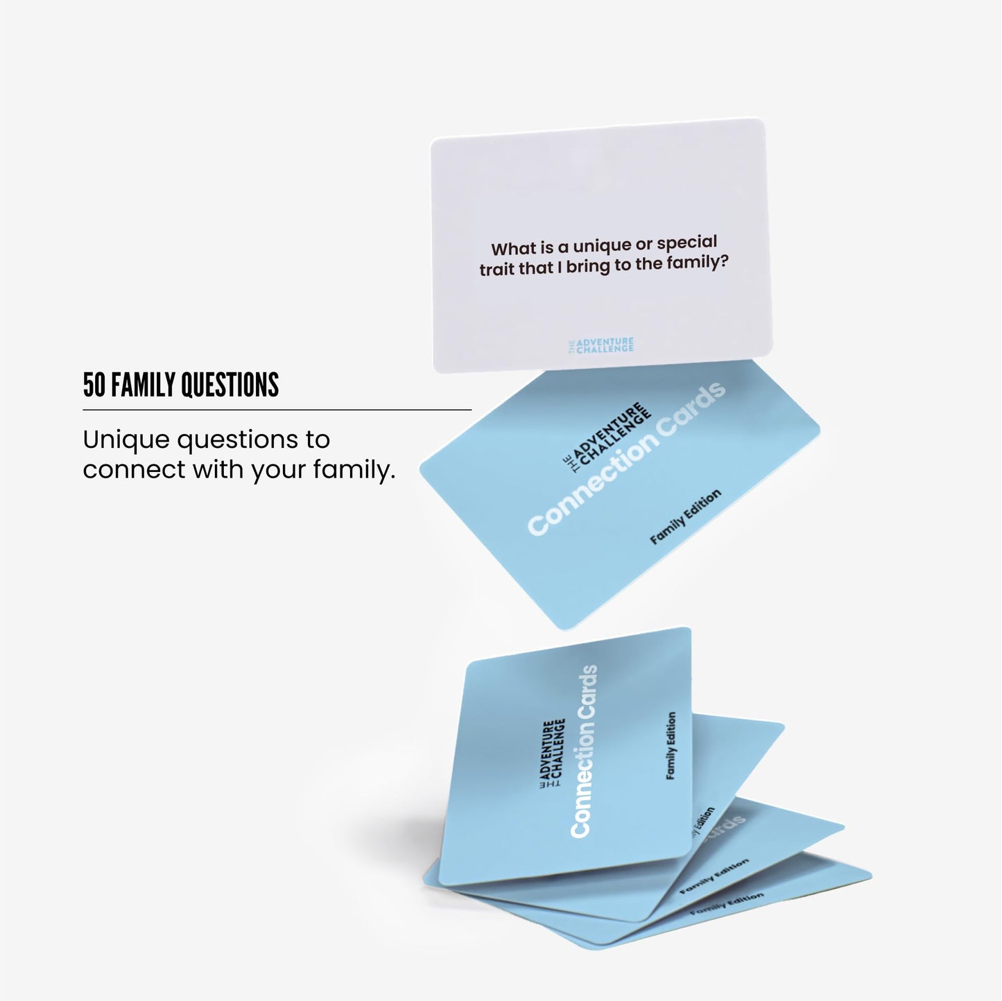 The Adventure Challenge Connection Cards - Fun Family Game - Cardstock - Blue