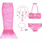 FancyDressWale Girls Fancy Dress Costume Set with Skirt, Top, Bottom & Accessories | Kids Party & Role Play Outfit (Pink, 68 Ye