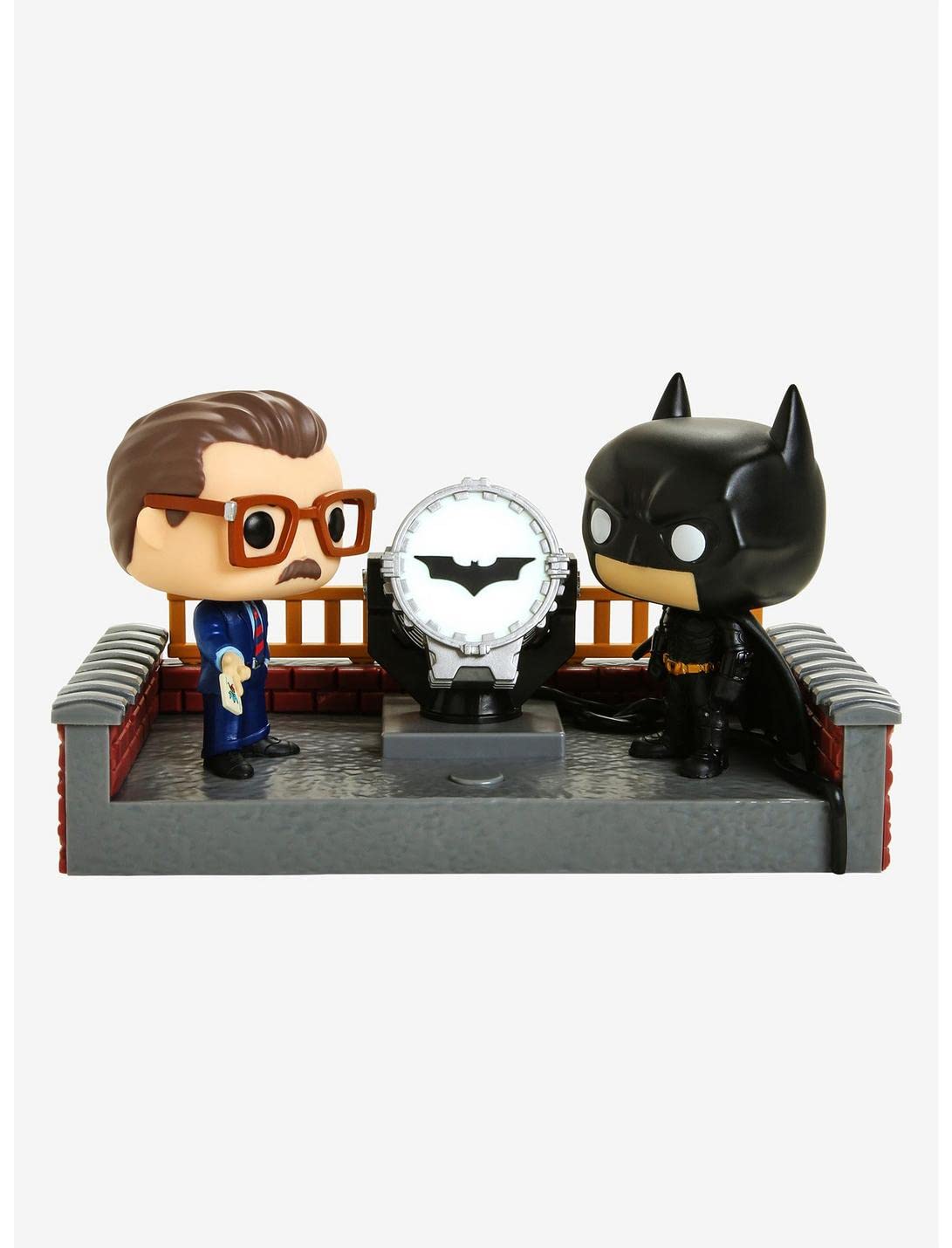 Funko Pop! Movie Moment: Batman 80th - Light Up Bat Signal, Standard Size, Vinyl, Multicolor, Model 37258