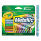 Crayola Metallic Markers, Art Supplies, 8 Count, Colors May Vary