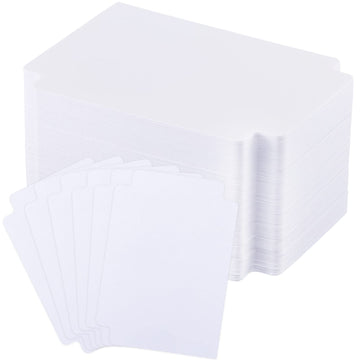 Suilung White Trading Card Plastic Divider Cards Sorting Tray Playing Separator Organizer Pages For Games Sports Supplies, 69 X