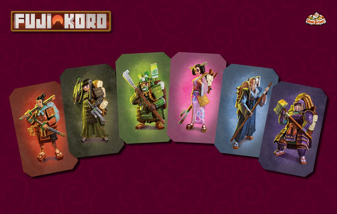 Game Brewer Fuji Koro Board Game - Red Cardstock, Model GAB90816