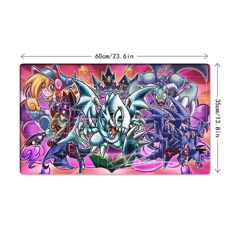 Mlikemat New Playmat Toon Dark Magician Girl Tcg Ccg Trading Card Game Mat Pad + Free Bag (Zd039-880-A)