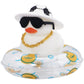 Wonuu Car Accessories Rubber Ducks Dashboard Decorations Rubber Duck Pink Accessories Dashboard Duck Car Decorations Car Ducks For Dashboard Car Duck Car Dashboard Decorations, Football Hat&White