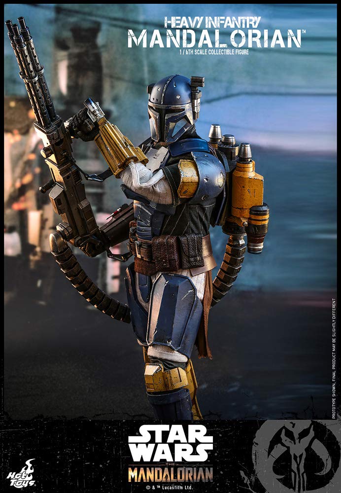 Hot Toys Heavy Infantry Star Wars Mandalorian Sixth Scale 1/6 The Mandalorian Tms010 Television Masterpiece Series Collectible Action Figure