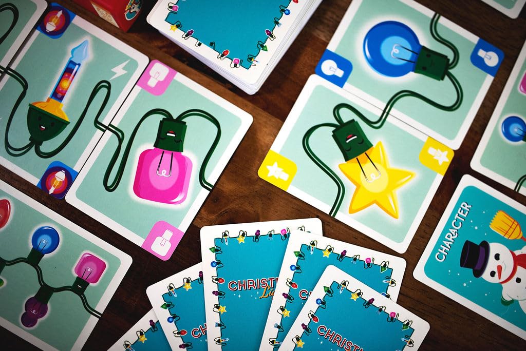25th Century Games Christmas Lights Card Game - 13 Holiday-Themed Games, Multicolor, Model TFC1600025CG