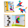 Coogam Travel Tangram Puzzle - Magnetic Pattern Block Book Road Trip Game Jigsaw Shapes Dissection STEM Games with Solution for Kid mature-themed Challenge - IQ Educational Toy Gift Brain Teasers 360 Patterns