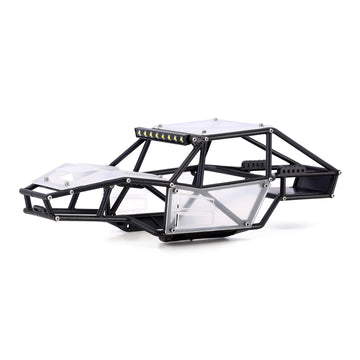 INJORA Rock Tarantula Nylon Buggy Body Shell Chassis Kit for TRX4M 1/18 RC Crawler Upgrade(Clear)