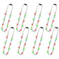 Christmas Necklace Accessories, 8Pcs Light Up Christmas Necklaces, Glow Christmas Bulb Necklaces Boys Girls, 3 Modes Colorful Li