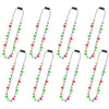 Christmas Necklace Accessories, 8Pcs Light Up Christmas Necklaces, Glow Christmas Bulb Necklaces Boys Girls, 3 Modes Colorful Li