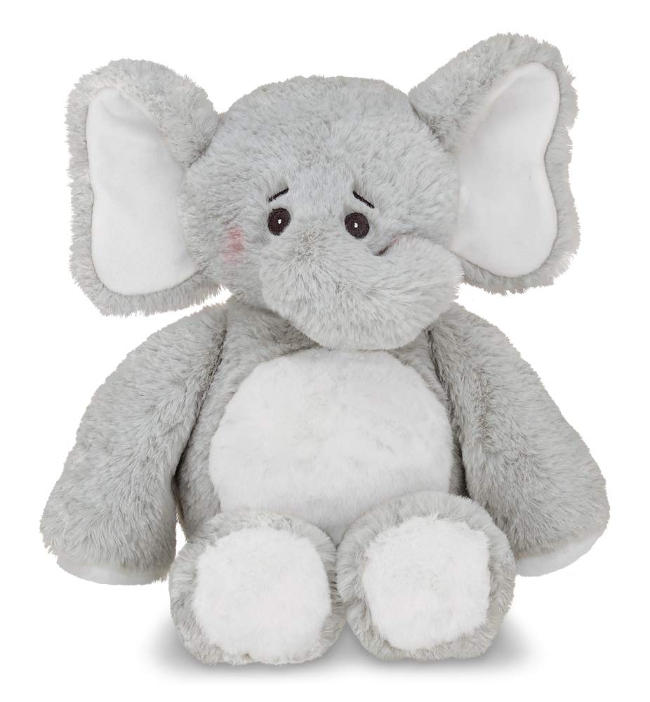 Bearington Baby Spouts Hugs A Lot Elephant Plush, 14 Inch Elephant Stuffed Animal