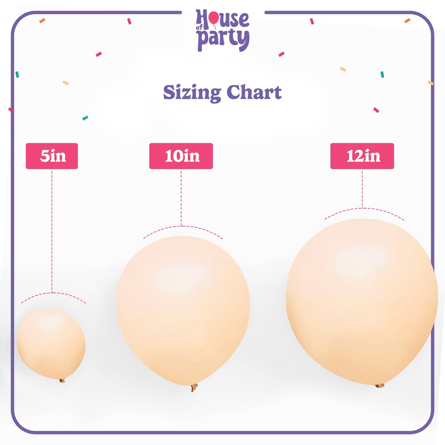 House Of Party Pastel Orange Balloons - 100 Pcs | 12 Inch Matte Light Orange Balloons For Graduation, Wedding, Baby Shower, Bach