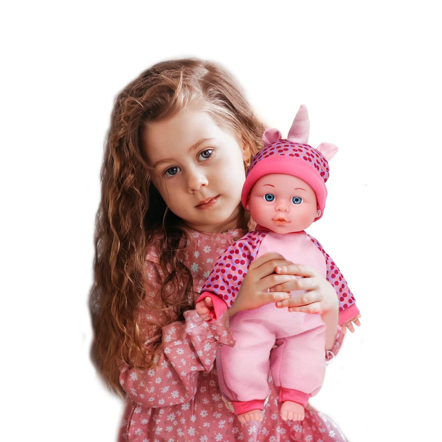 12 Inch Baby Dolls For 3 Year Old Girls - Soft Body Interactive Baby Doll That Can Talk, Cry, Sing And Laugh - Makes Cute Gibberish Sounds - (Caucasian, African American Baby Doll Available)